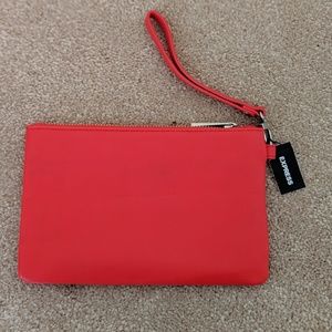 Express red wristlet purse